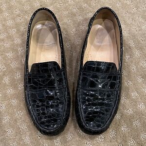 Cole Haan Black Textured Loafers
